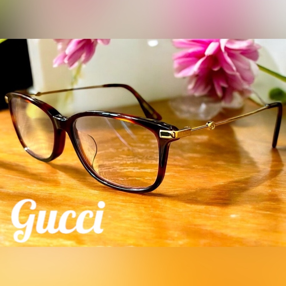 GUCCI GG0759OA Tortoise & Good Eyeglasses EUC